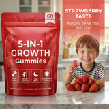 Side view of BERSEG Strawberry Gummies bottle