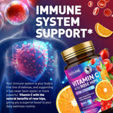 Side view of Built by Nature Vitamin C Chewable Tablets packaging