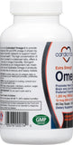 Side view of CardioTabs Omega-3 softgel bottle with label