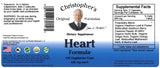 Side view of Christopher's Original Formulas Heart Formula Capsules bottle