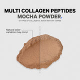 Side view of Codeage Multi Collagen Mocha Instant Coffee packaging
