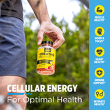 Side view of CON-CRET Creatine HCl Gummies bottle