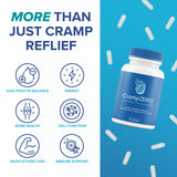 Side view of CrampZero Magnesium Supplement capsule bottle