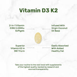 Side view of DEAL SUPPLEMENT Vitamin D3 & K2 bottle