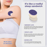Side view of DEPOVTE Sleep Patch showing its hypoallergenic material