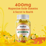 Side view of duwhot Magnesium Gummies bottle