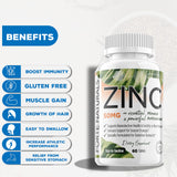 Side view of FORTE NATURALS Zinc 50mg Tablets