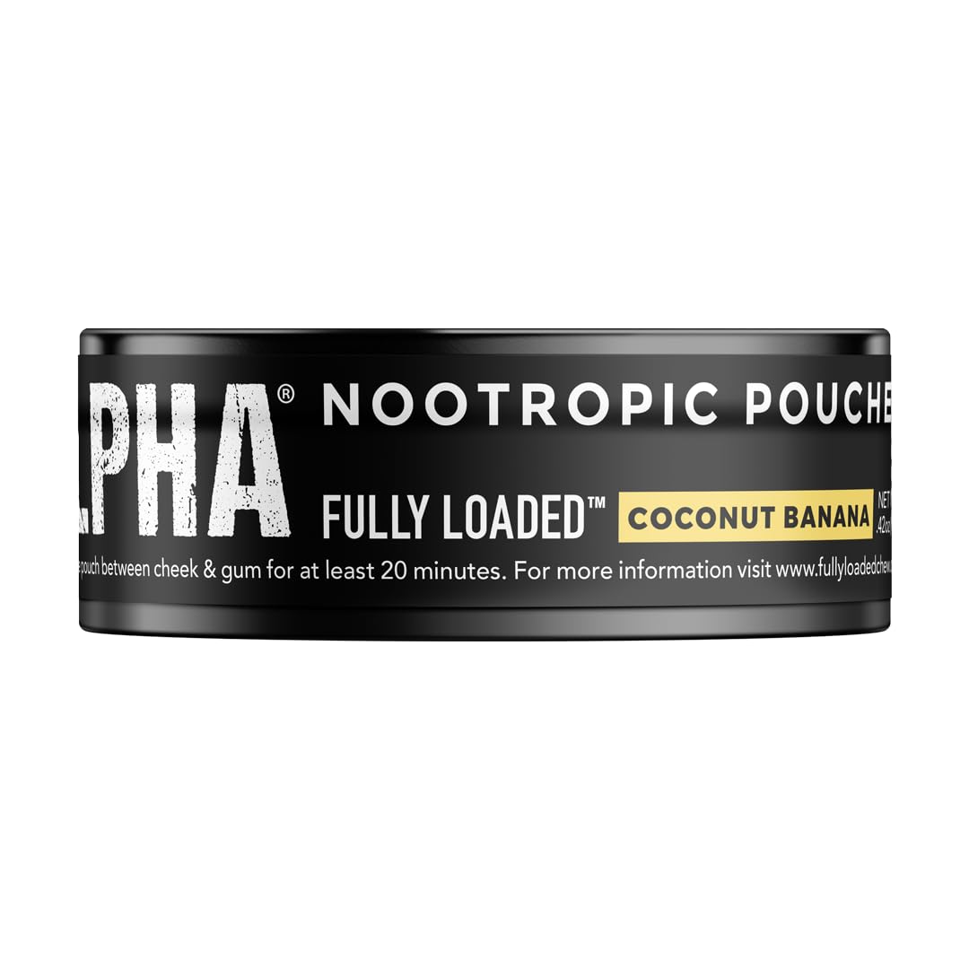 Side view of Fully Loaded Bullseye ALPHA Nootropic Pouches