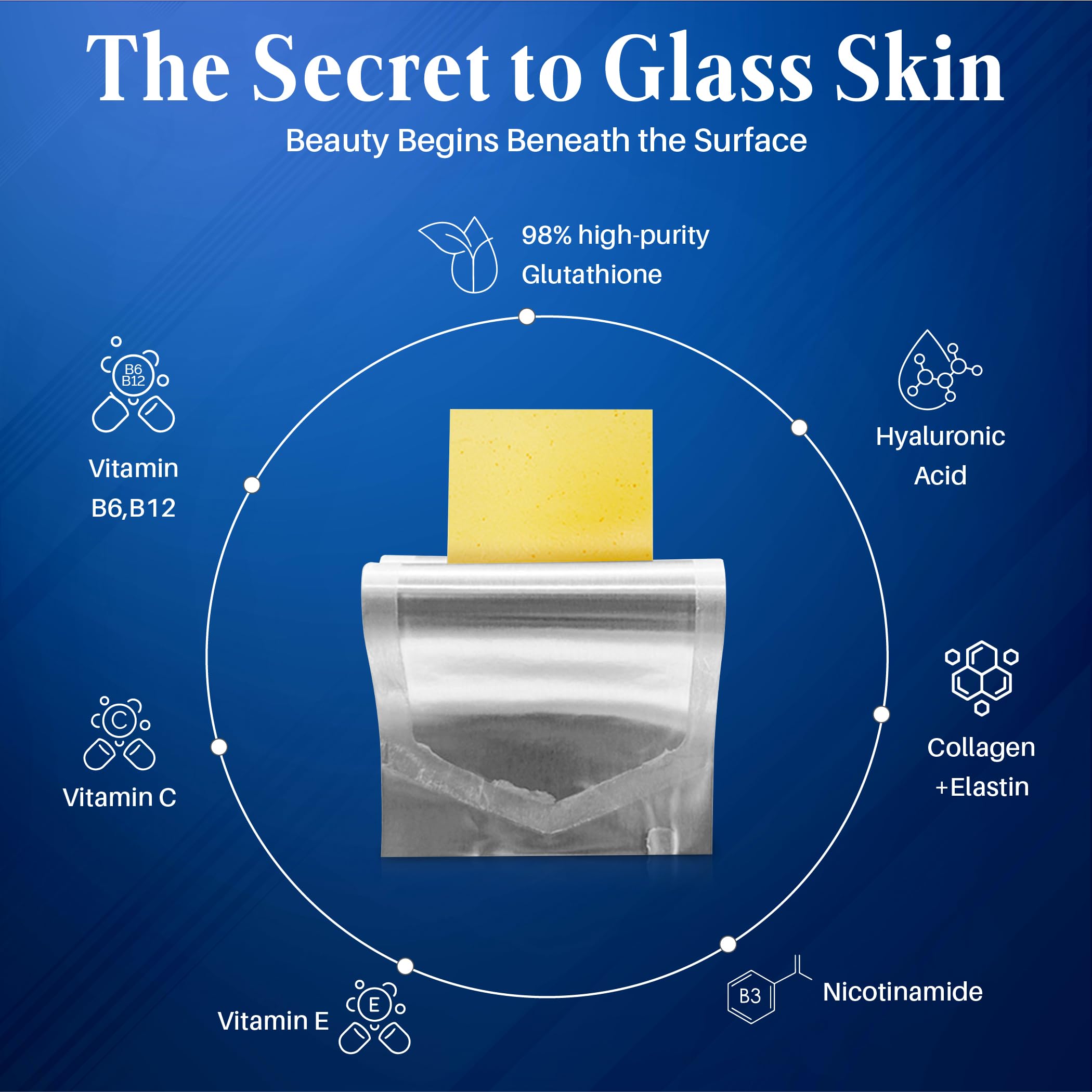 Side view of Generic Hyaluronic Acid Supplement packaging