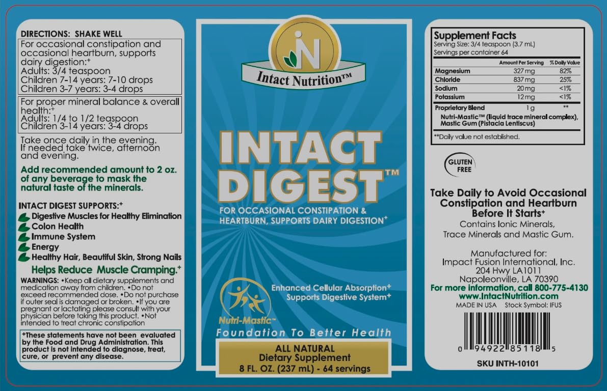 Side view of Generic Multi-Enzyme Supplement with ionic minerals