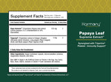 Side view of Harmony Nutraceuticals Papaya Leaf Extract bottle