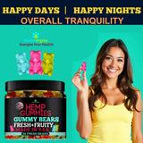 Side view of Healthergize Hemp Gummies bottle