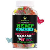 Side view of Healthergize Hemp Gummies packaging