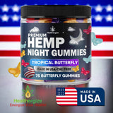 Side view of Healthergize Hemp Oil Gummies packaging