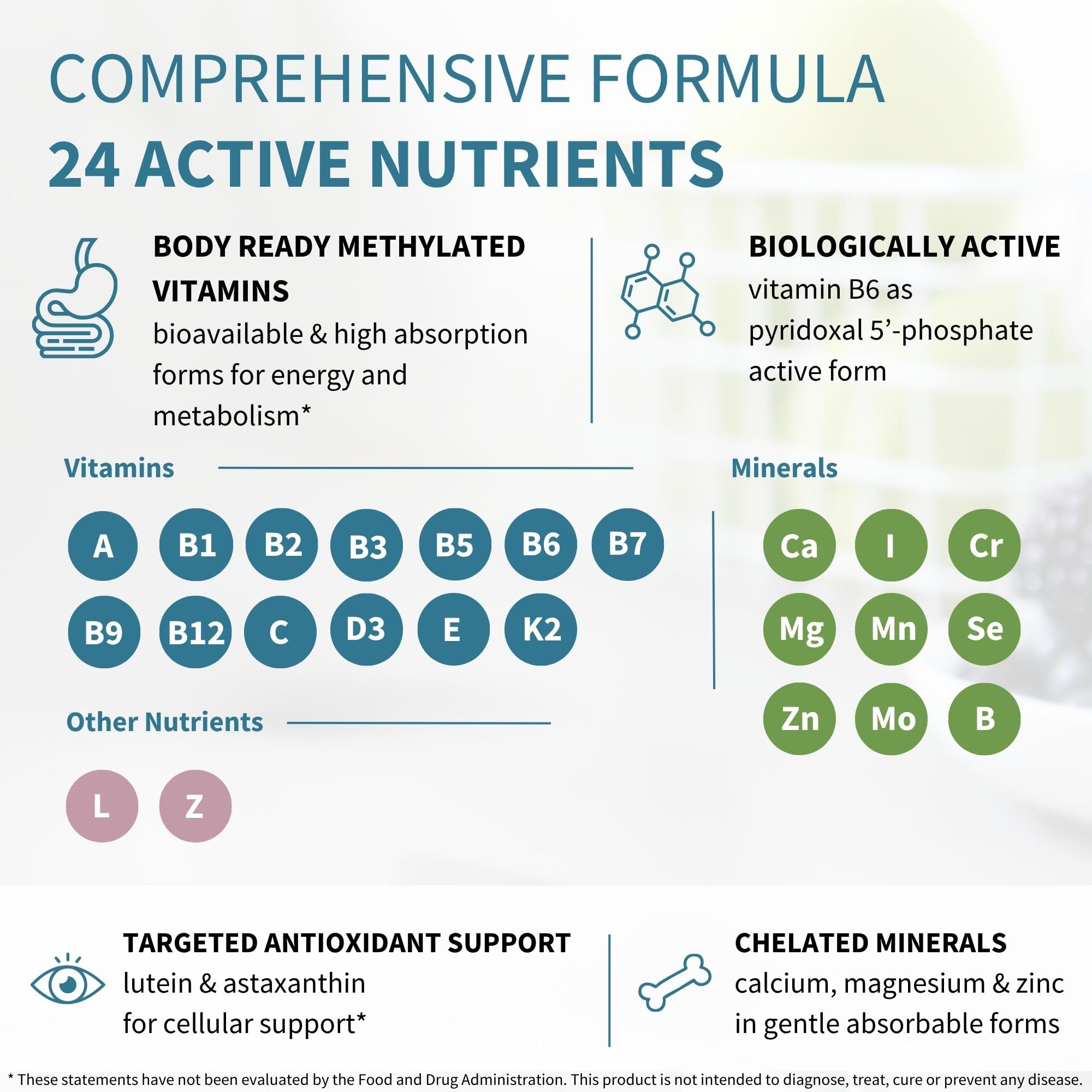 Side view of Igennus Healthcare Nutrition Multivitamin for Women 50+ tablet