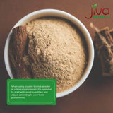 Side view of Jiva Organics Licorice Root Powder bag