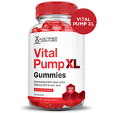 Side view of Justified Laboratories Vital Pump XL Performance Gummies bottle