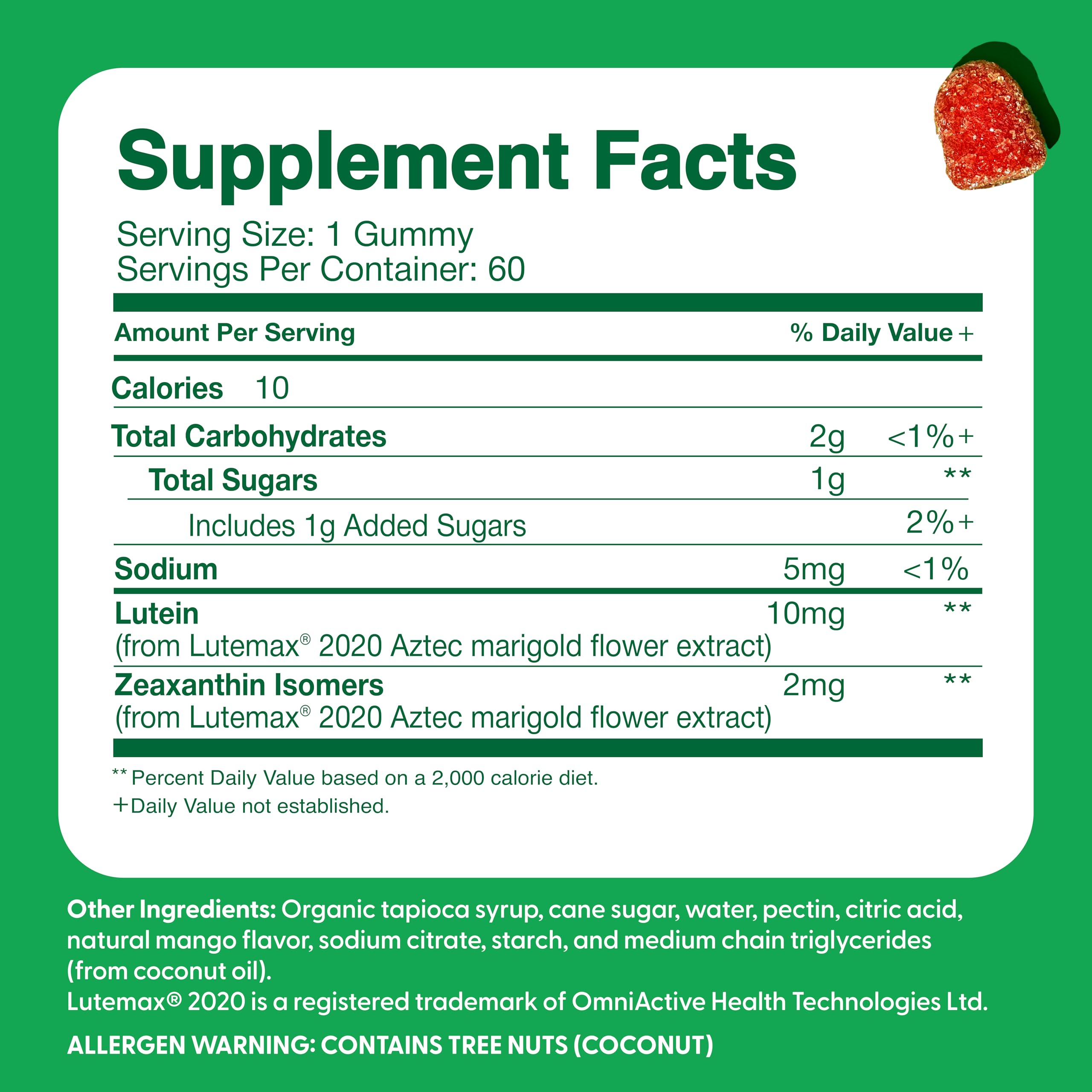 Side view of Kids Eye Support Gummies bottle