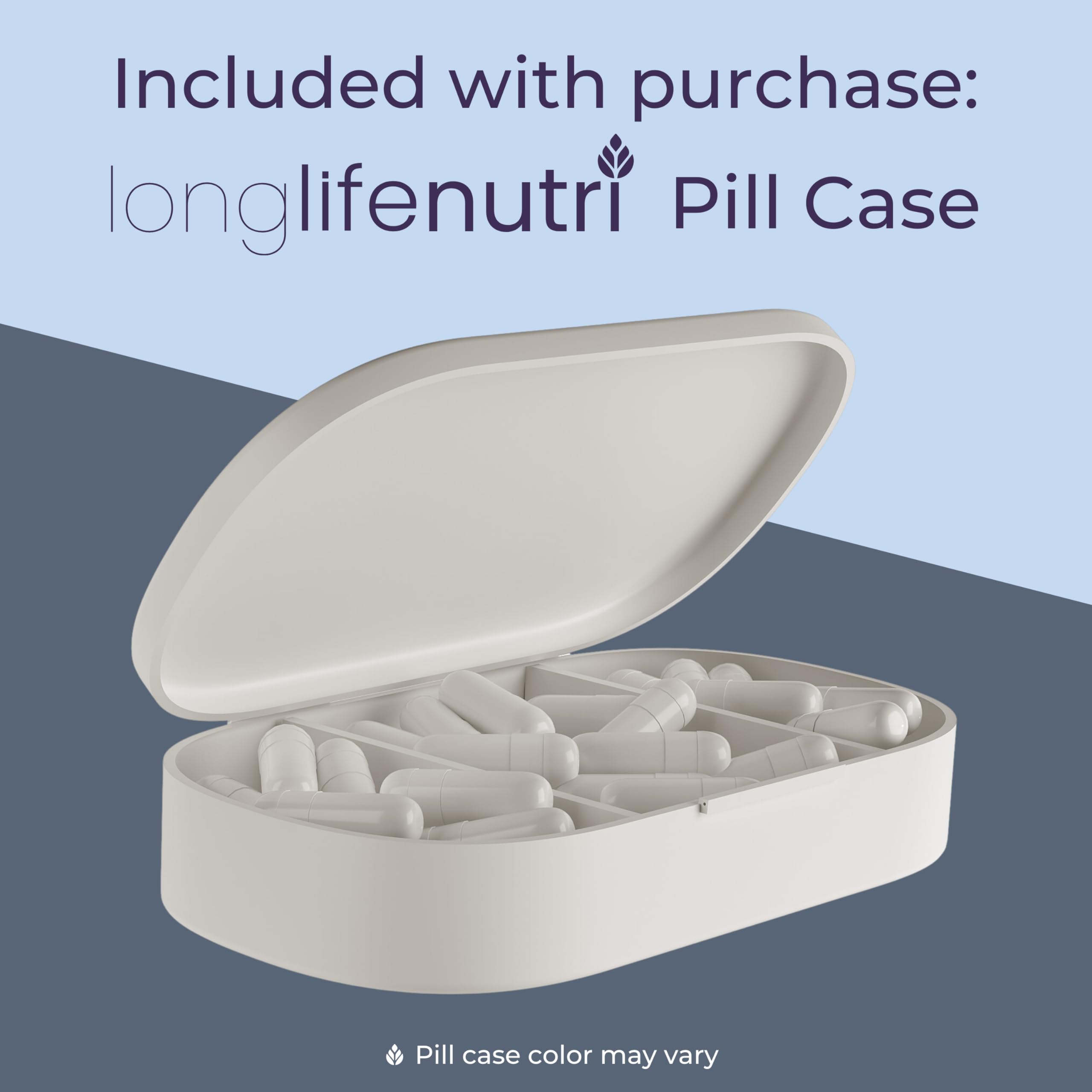 Side view of LongLifeNutri SAM-e 400mg supplement bottle