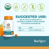 Side view of MARYRUTH'S Organic Vitamin C Gummies bottle