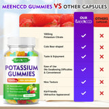 Side view of MEENCCD Potassium Citrate Gummies bottle
