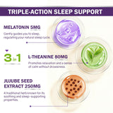Side view of Novafun Melatonin 5mg Supplement bottle