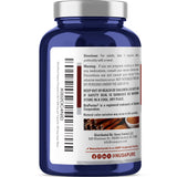 Side view of NusaPure Ceylon Cinnamon Capsules bottle