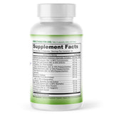 Side view of Optimal Health Knowledge Cell Stop showing ingredient list