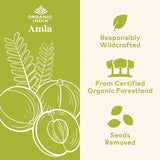 Side view of ORGANIC INDIA Amalaki Capsules bottle