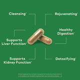 Side view of ORGANIC INDIA Liver Extracts Supplement packaging