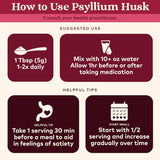 Side view of ORGANIC INDIA Psyllium Husk 340g