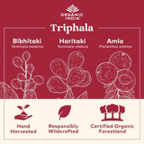 Side view of ORGANIC INDIA Triphala bottle