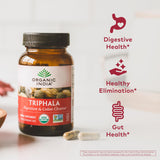 Side view of ORGANIC INDIA Triphala Herbal Supplement 295g