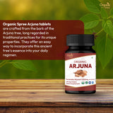 Side view of ORGANIC SPREE Arjuna Tablets packaging
