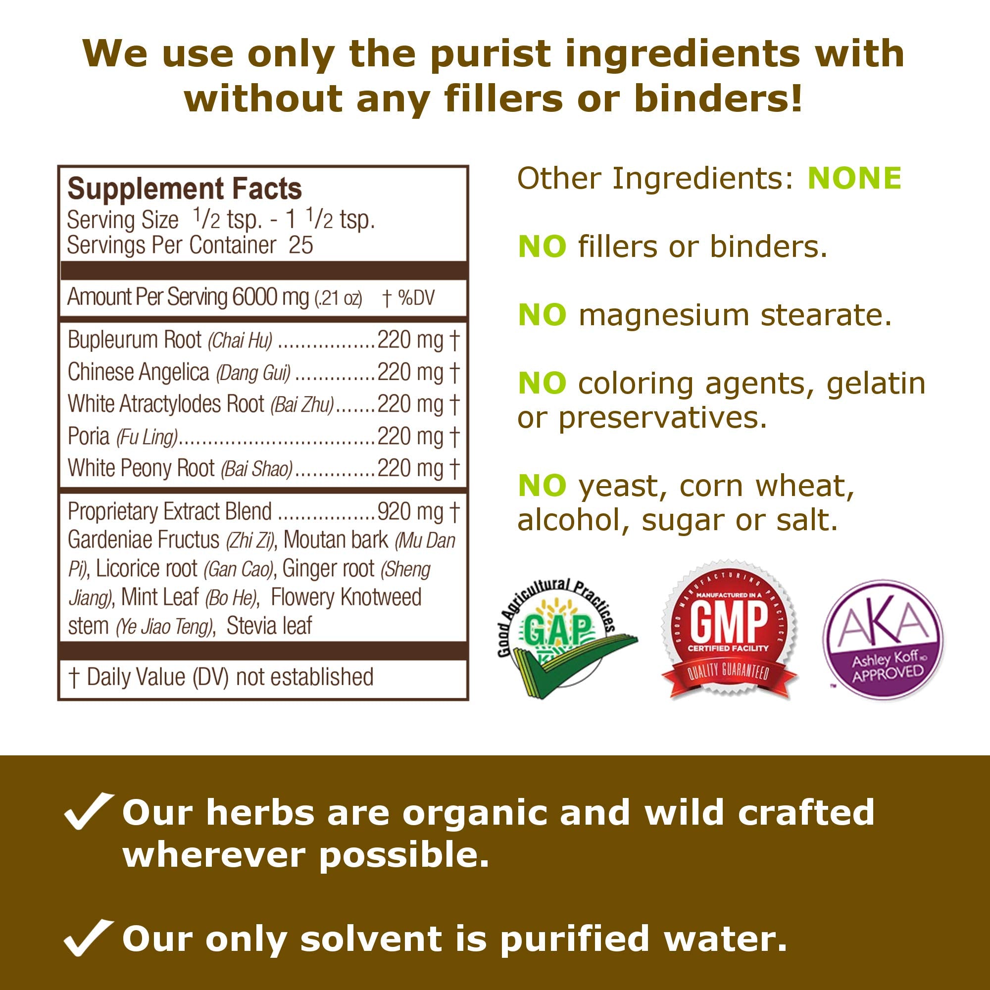 Side view of Pacific Herbs Natural daily wellness Herbal Extract box