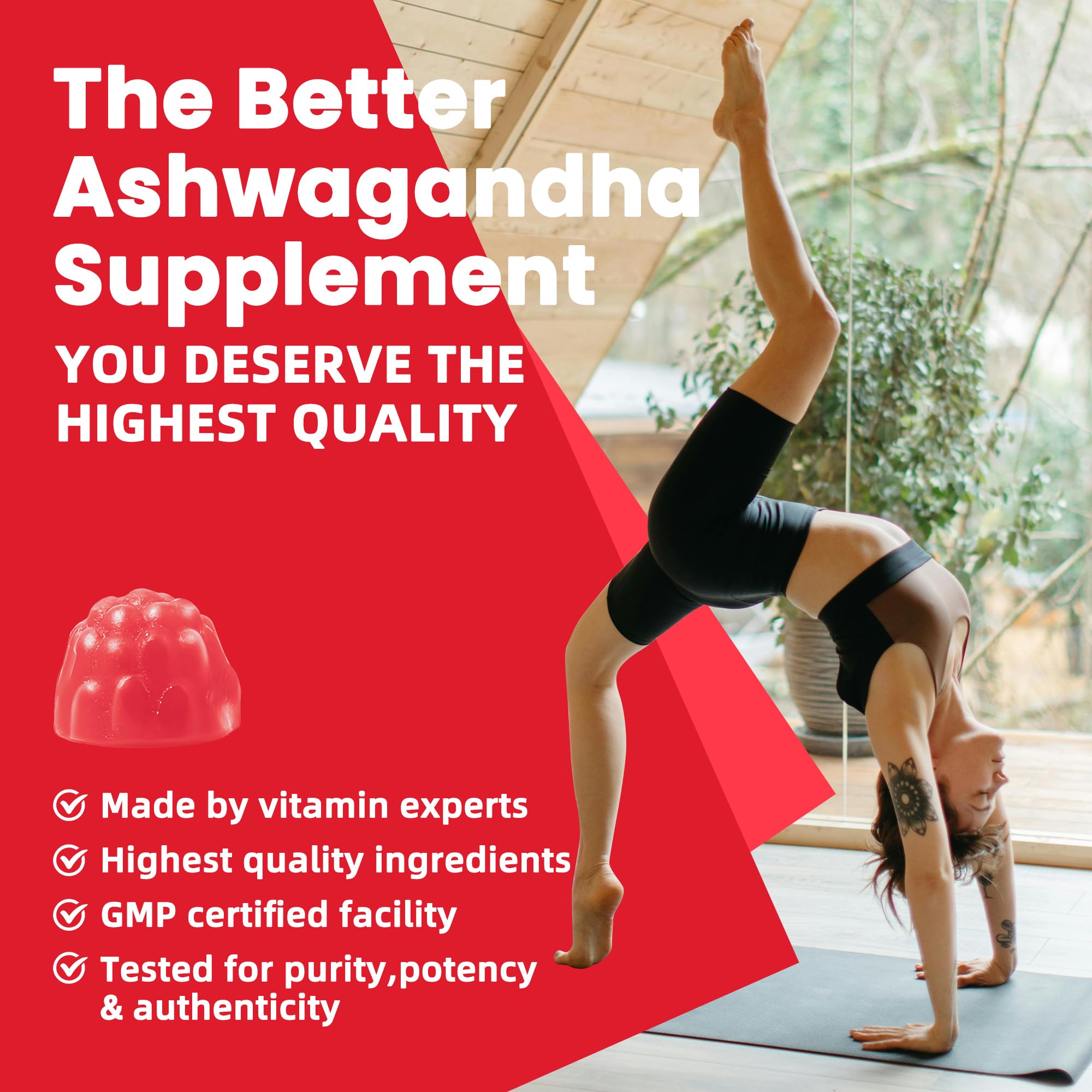 Side view of Pets Purest Ashwagandha Gummies packaging