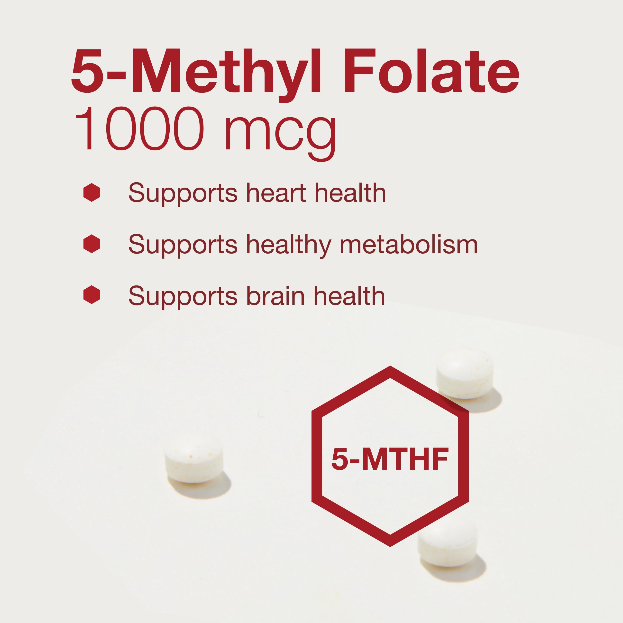Side view of PROTOCOL FOR LIFE BALANCE 5-Methylfolate 1,000mcg Supplement bottle