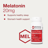 Side view of PROTOCOL FOR LIFE BALANCE Melatonin 20 mg capsules