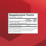 Side view of PROTOCOL FOR LIFE BALANCE N-Acetyl-Cysteine 600mg supplement bottle