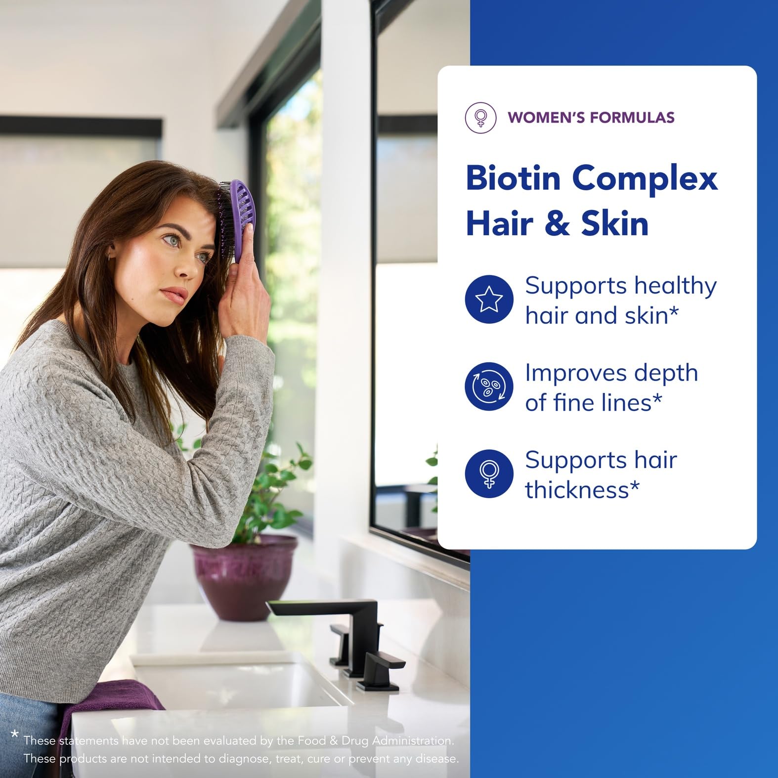Side view of Pure Encapsulations Biotin 10,000 mcg capsules
