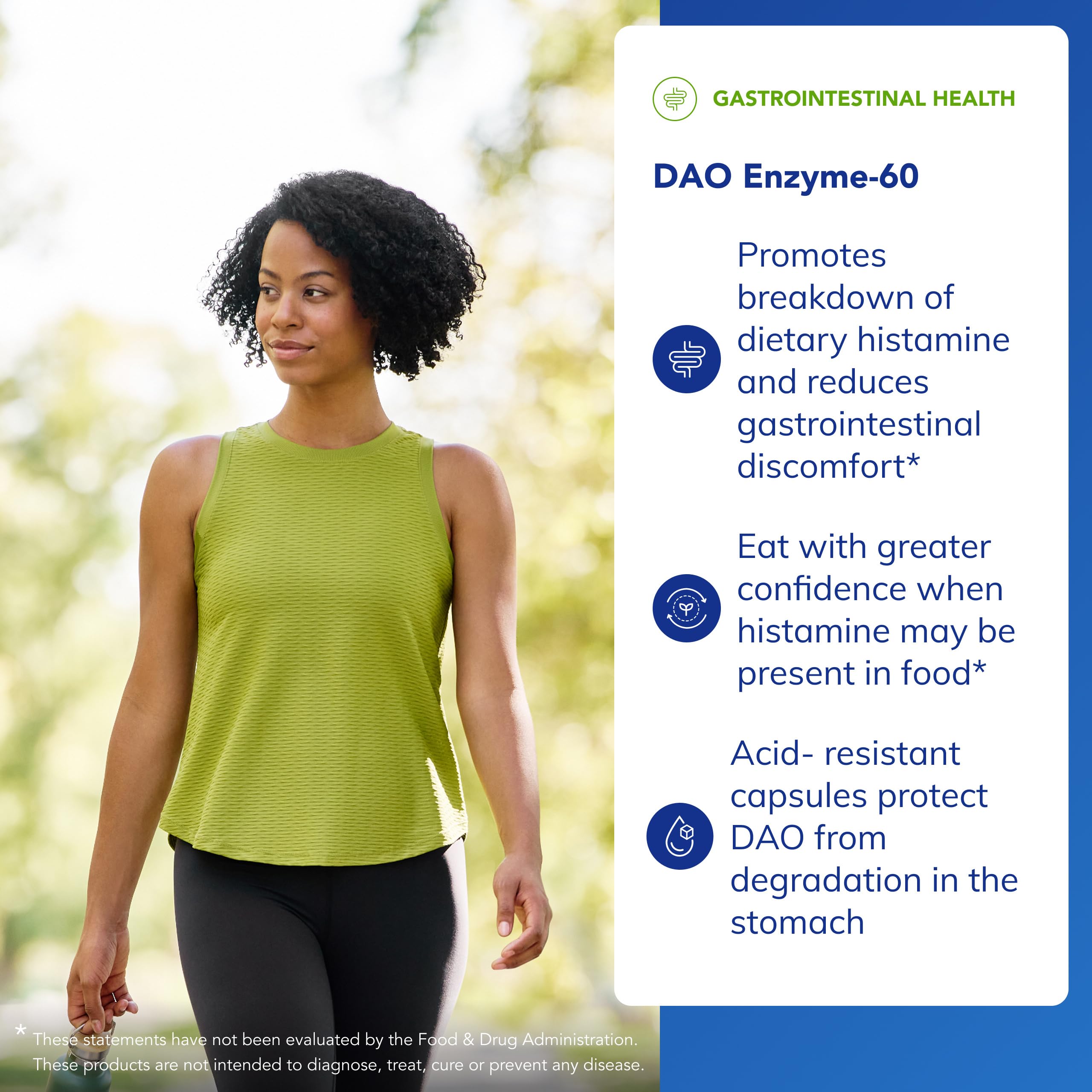 Side view of Pure Encapsulations DAO Enzyme capsules