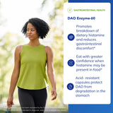 Side view of Pure Encapsulations DAO Enzyme capsules