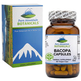 Side view of Pure Mountain Botanicals Bacopa Monnieri capsules
