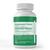 Side view of PURE ORIGINAL INGREDIENTS Benfotiamine Capsules bottle