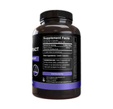 Side view of PURE ORIGINAL INGREDIENTS Bilberry Extract Capsules bottle