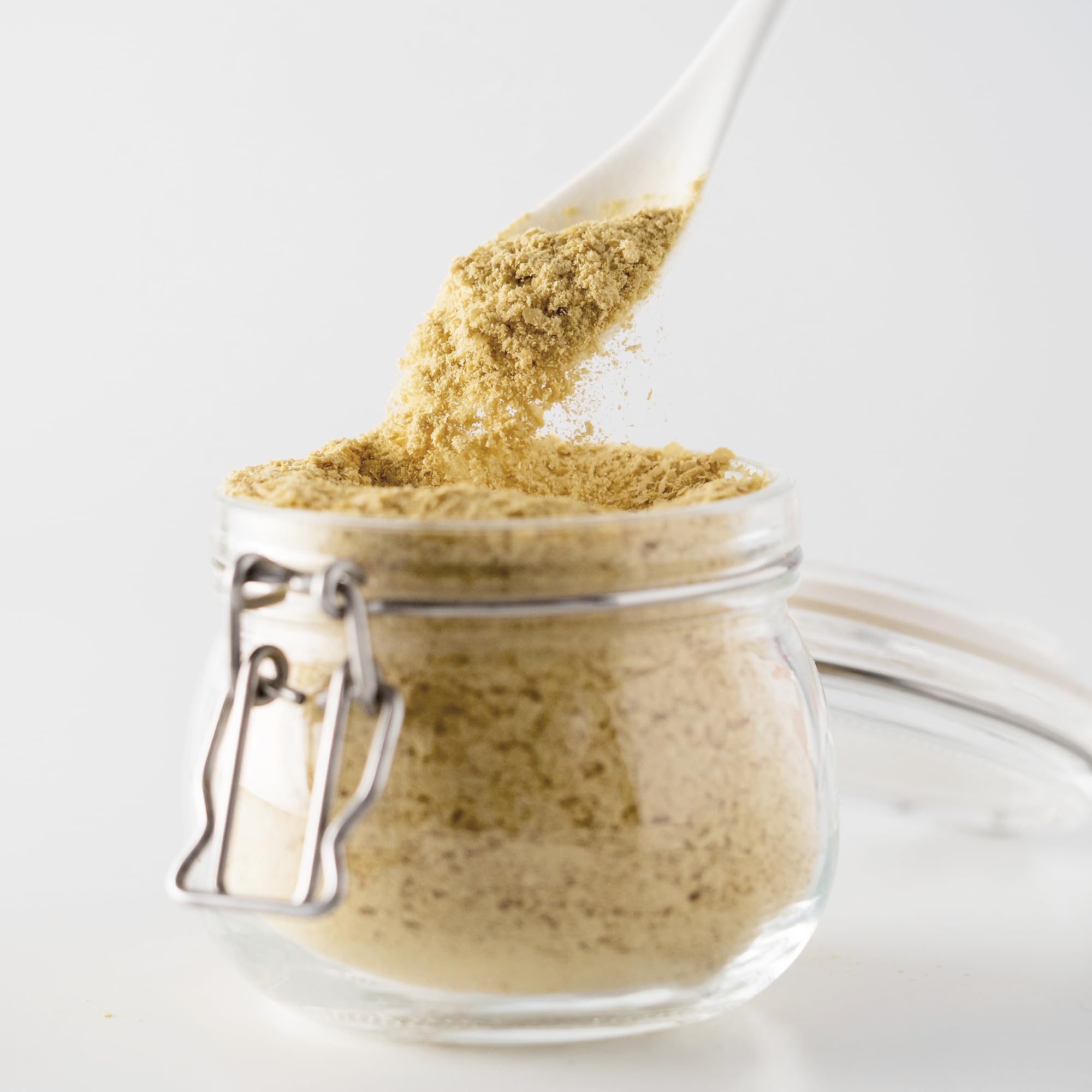 Side view of PURE ORIGINAL INGREDIENTS Brewer's Yeast Powder 454g