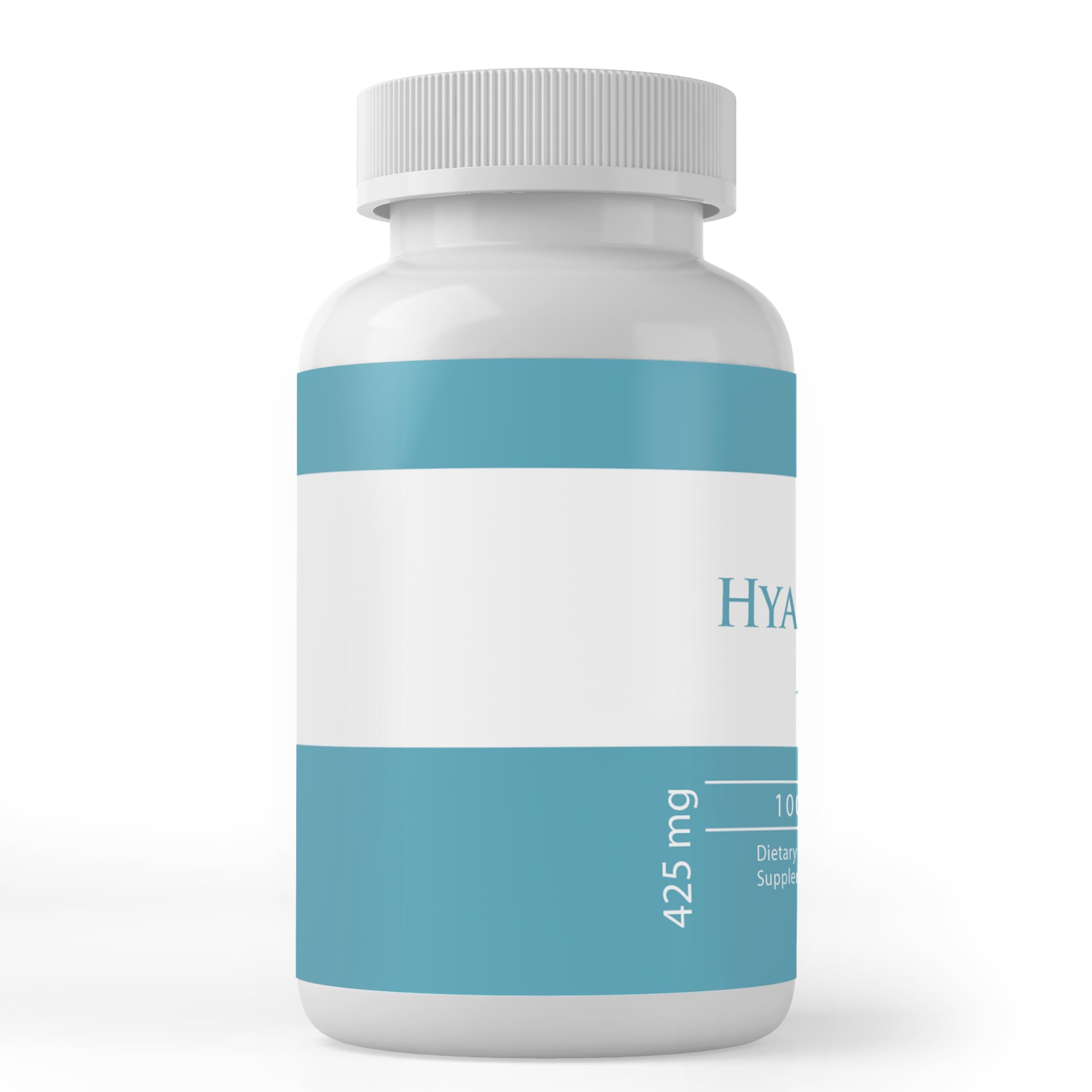 Side view of PURE ORIGINAL INGREDIENTS Hyaluronic Acid Capsules bottle