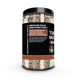Side view of PURE ORIGINAL INGREDIENTS Turkey Tail Mushroom Capsules bottle