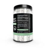 Side view of PURE ORIGINAL INGREDIENTS White Kidney Bean Capsules showing capsule details