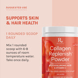 Side view of Reserveage Nutrition Ultra Collagen support Powder container